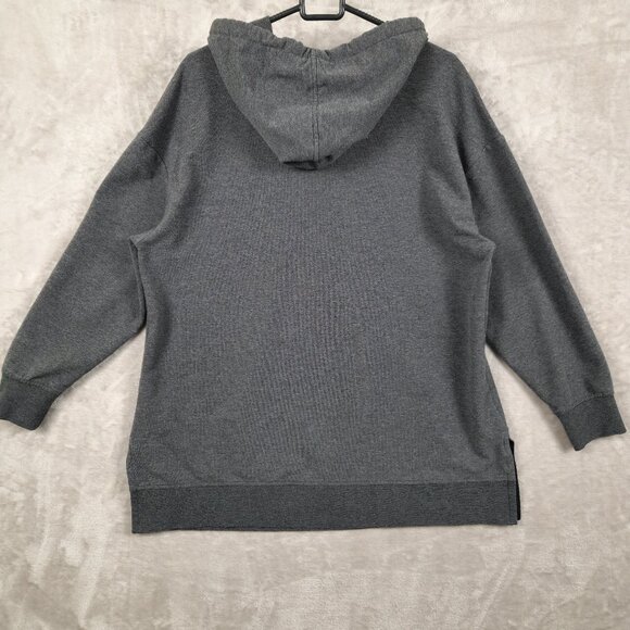 Nola Hooded Sweatshirt Gray Cotton Blend Womens Size 1X - Picture 2 of 13